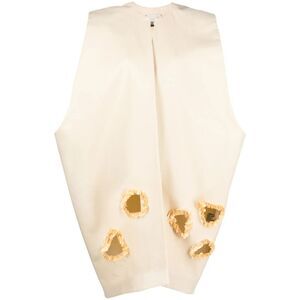 Calcaterra Neutrals Coats - Single Breasted Coats Women